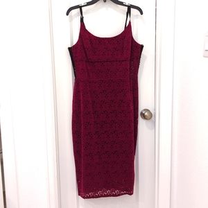 Scarlet lace dress